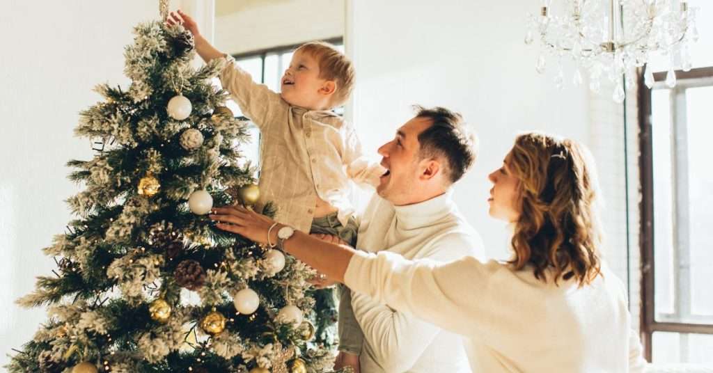 sapin de noel famille
