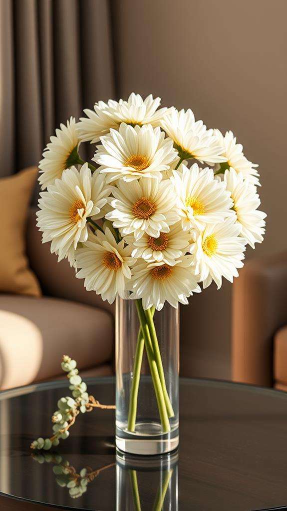 chrysanthemums in full bloom