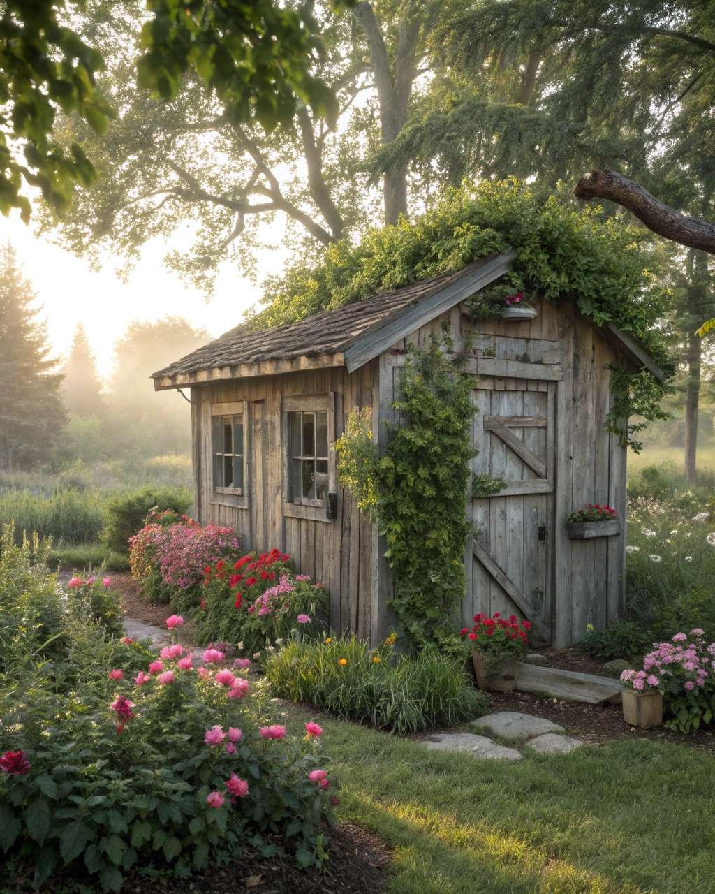 10 idées de décoration de jardin rustique pour transformer votre espace ...