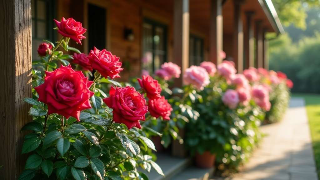 belles plantes à fleurs rouges