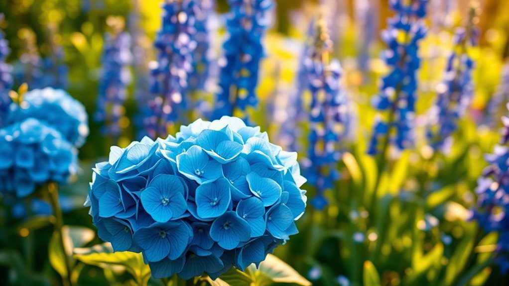 blue garden flower ideas