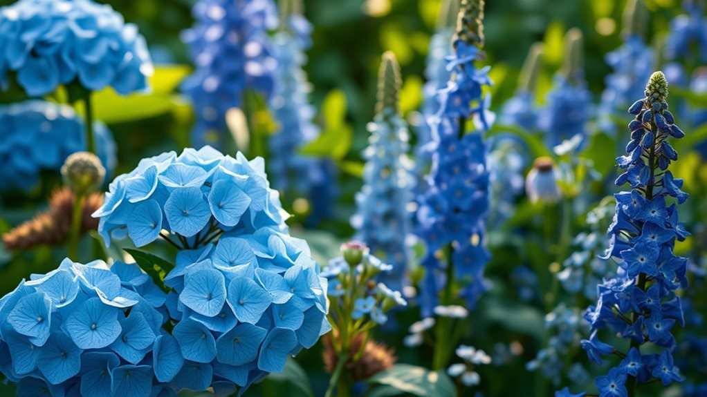 blue s calming garden influence