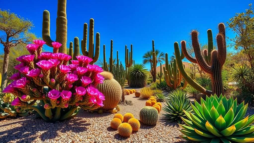 diverse cactus garden options