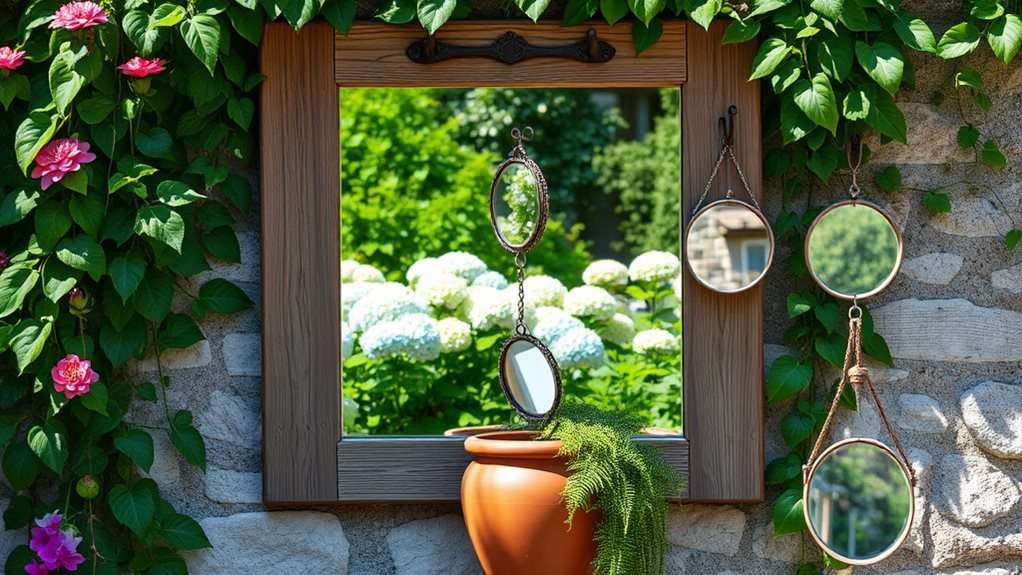 enhancing outdoor mirror illusions