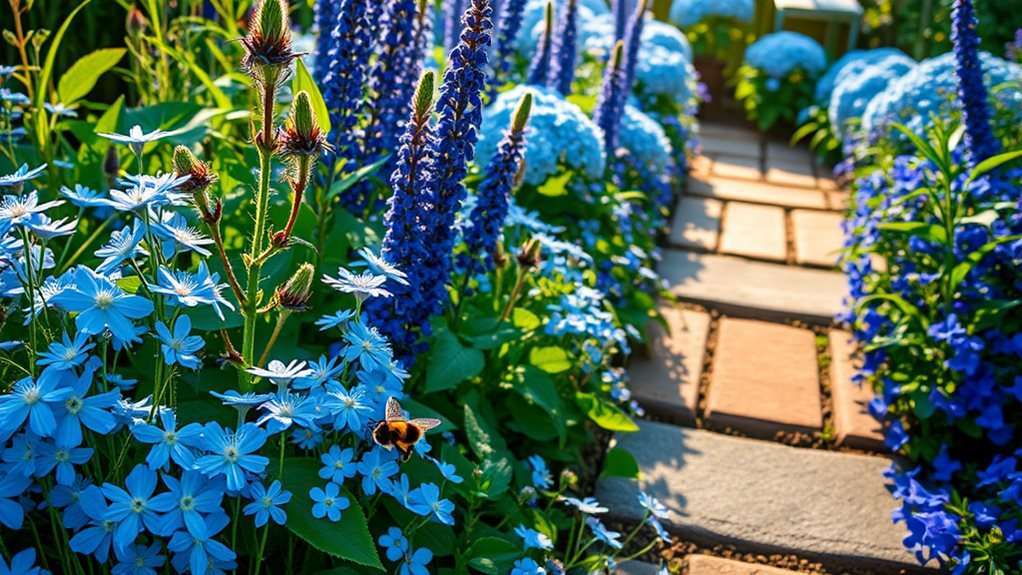 selecting blue flower varieties