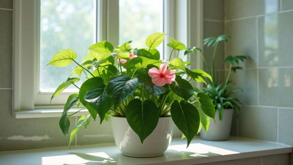 belle plante d'intérieur fleurie