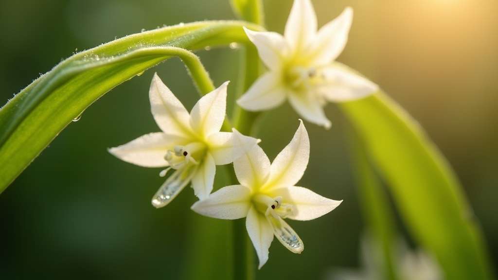 détails de l'orchidée brassavola