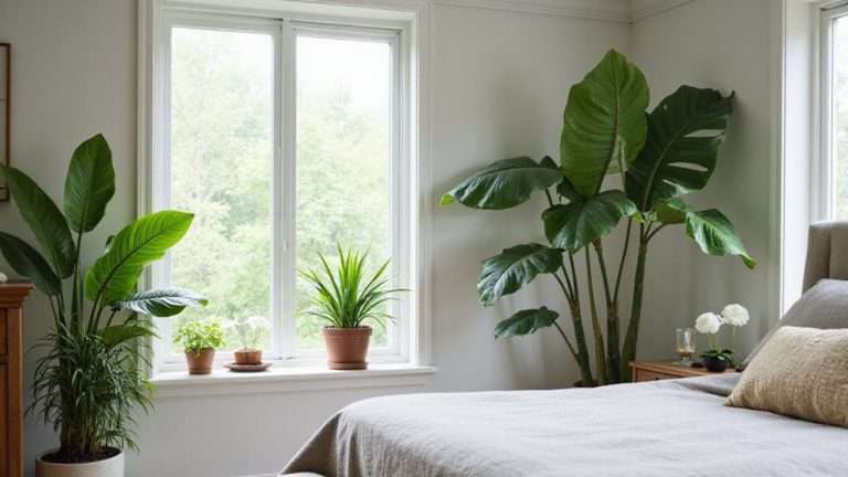 calming bedroom plant selection