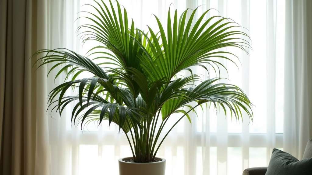 feuillage du palmier éventail chinois