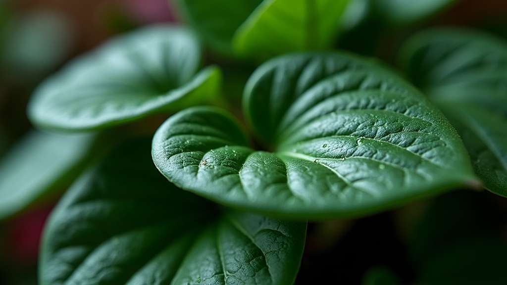 plante à feuilles texturées distinctives