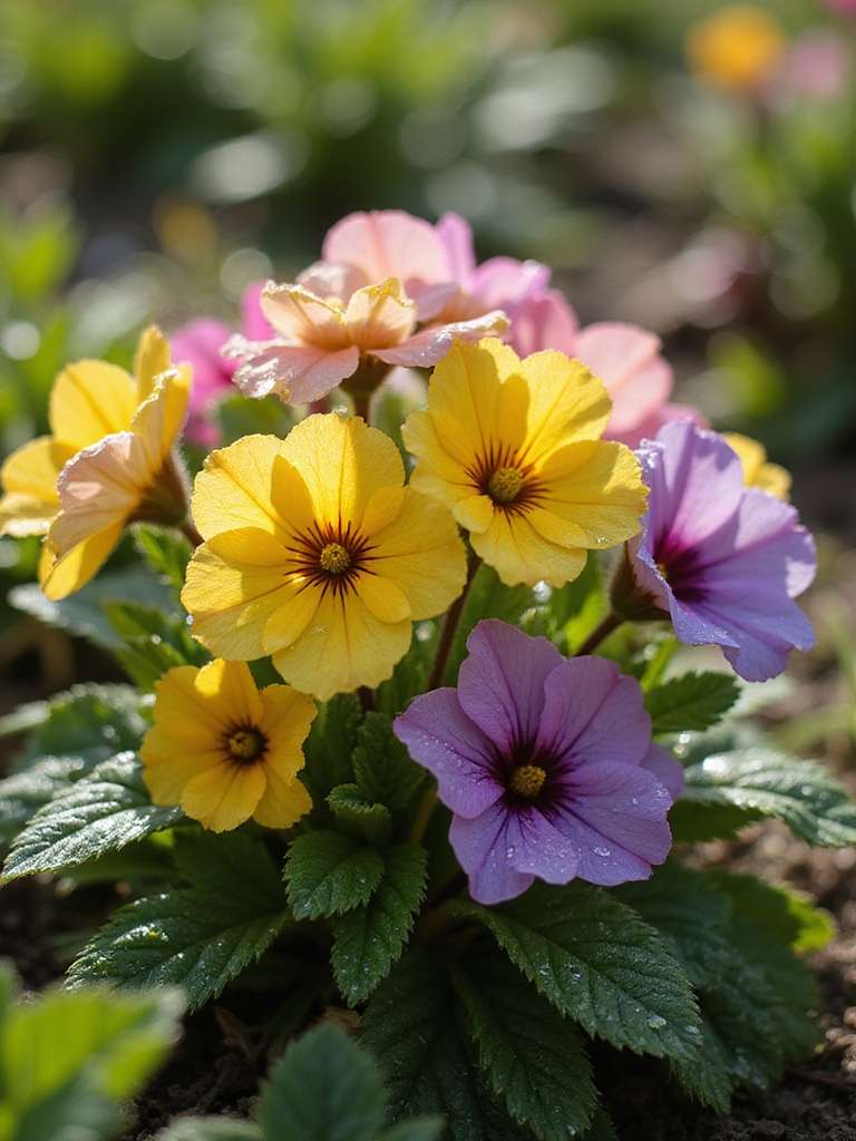 fleurs précoces lumineuses joyeuses