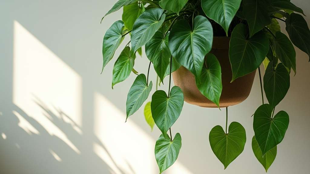 plante élégante en forme de cœur