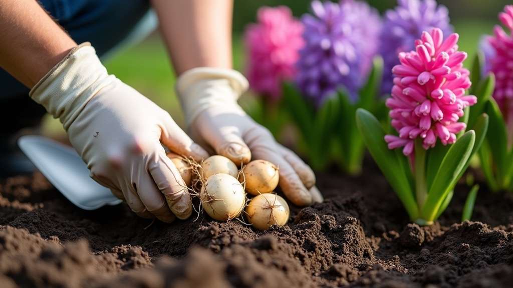 méthode de division des bulbes de jacinthe