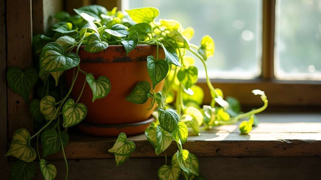 plante d'intérieur avec des vignes