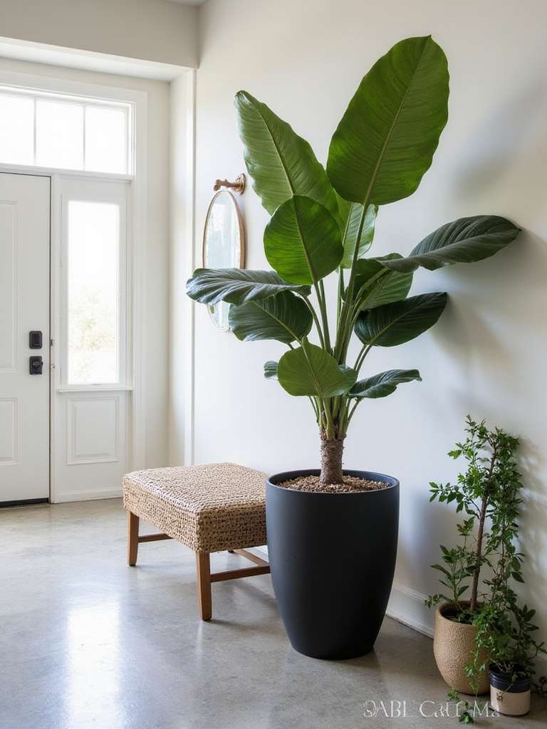 grandes plantes focales en gras