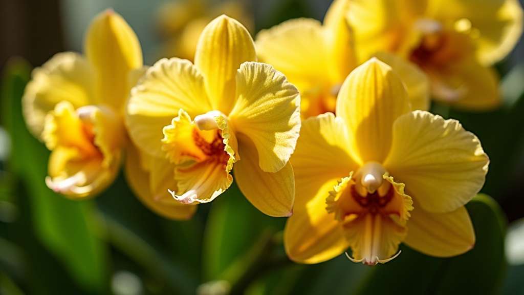 variétés d'orchidées oncidium en croissance