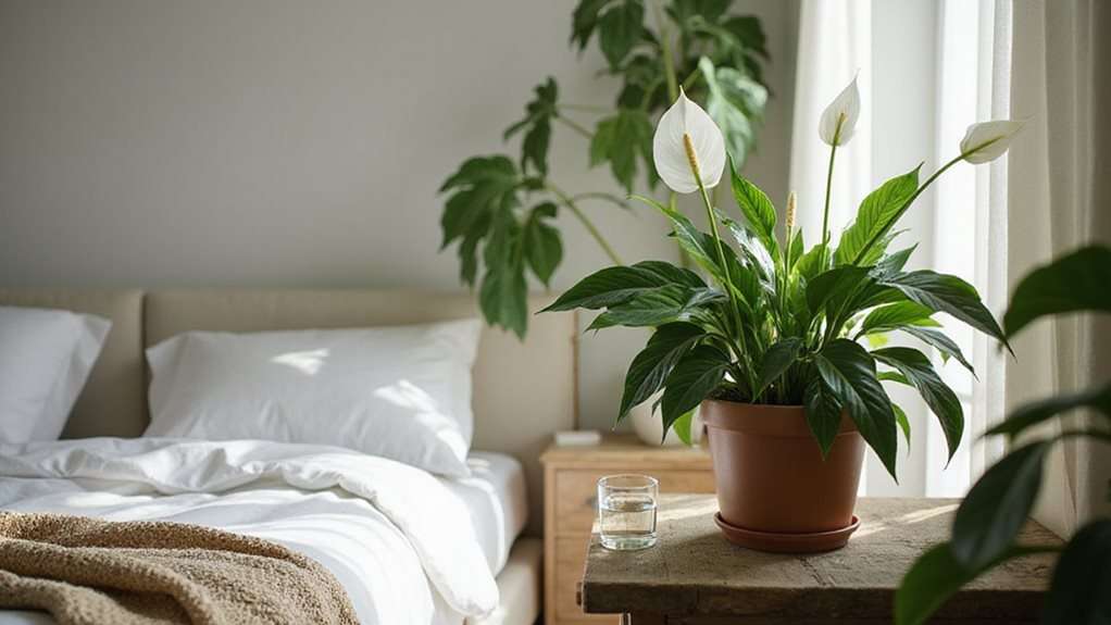 le lis de paix purifie l'air