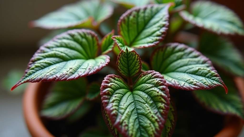 plante à feuilles ondulées radiantes