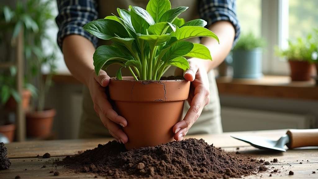 rempoter les plantes lorsque nécessaire