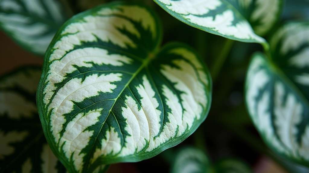plante à feuilles vert argenté