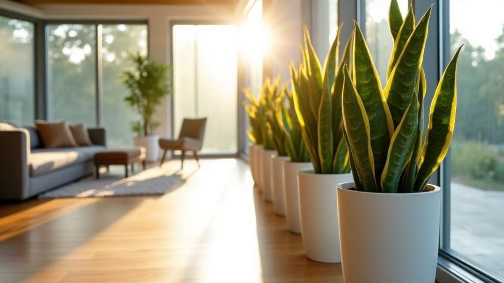 Les plantes serpent prospèrent à l'intérieur