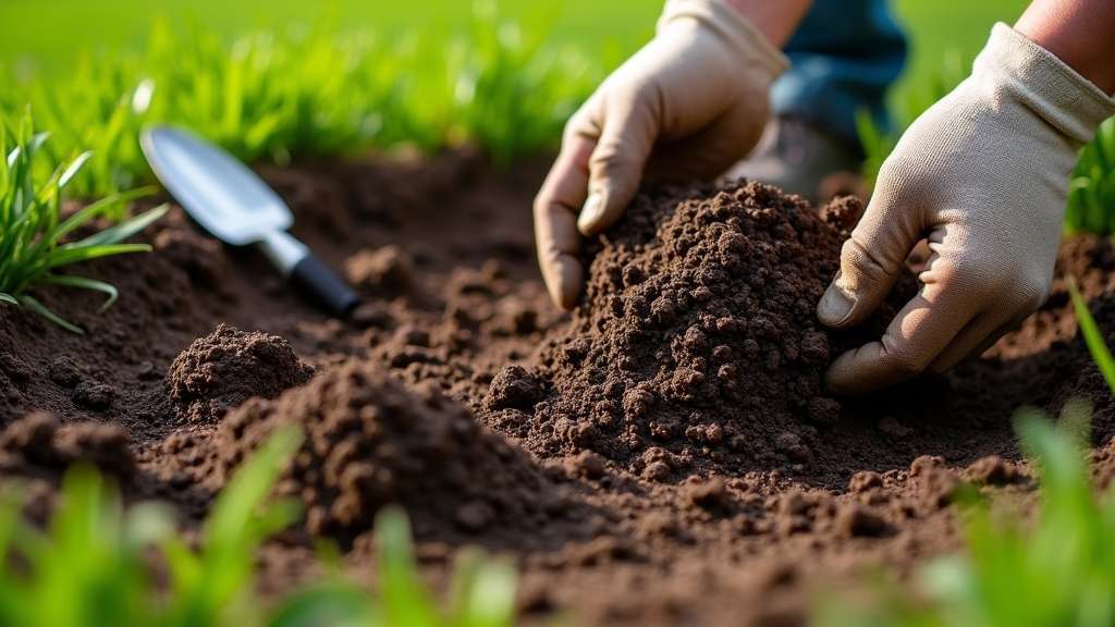 préparation du sol pour les jacinthes