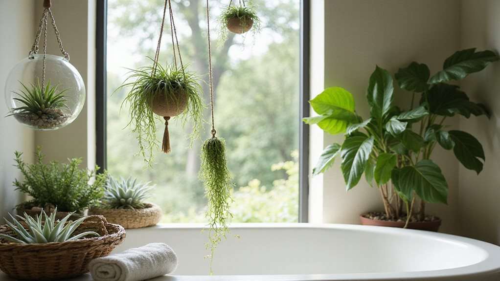 plantes suspendues économisant de l'espace