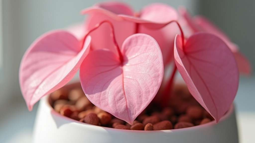 variété de plante syngonium rose