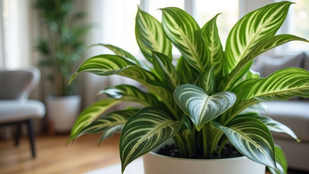 variété de plante d'intérieur ornementale tropicale