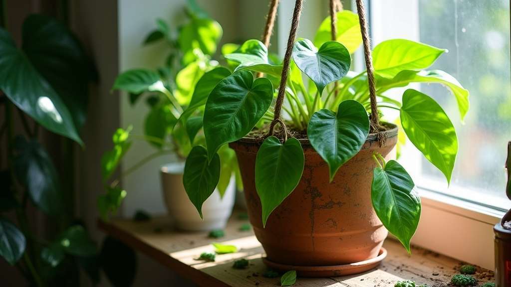 espèces de plantes d'intérieur tropicales rampantes