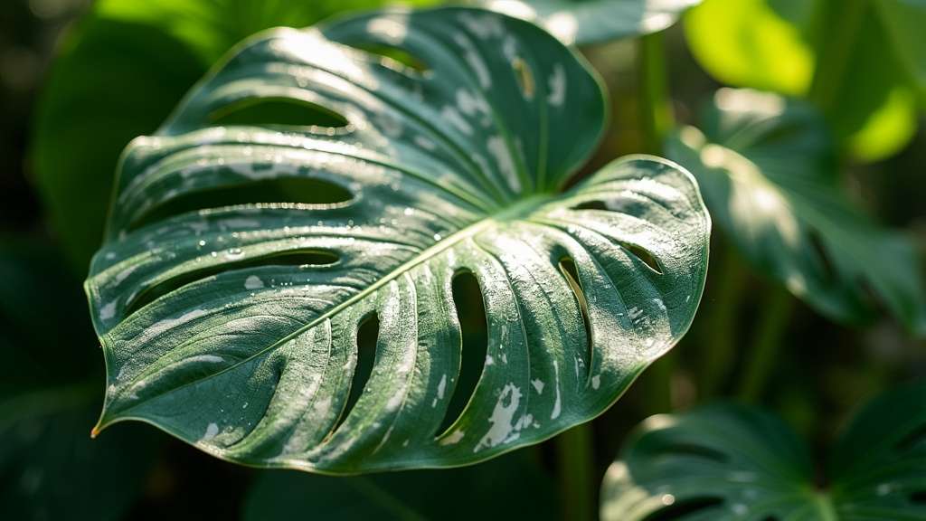 plante variegata de monstera deliciosa