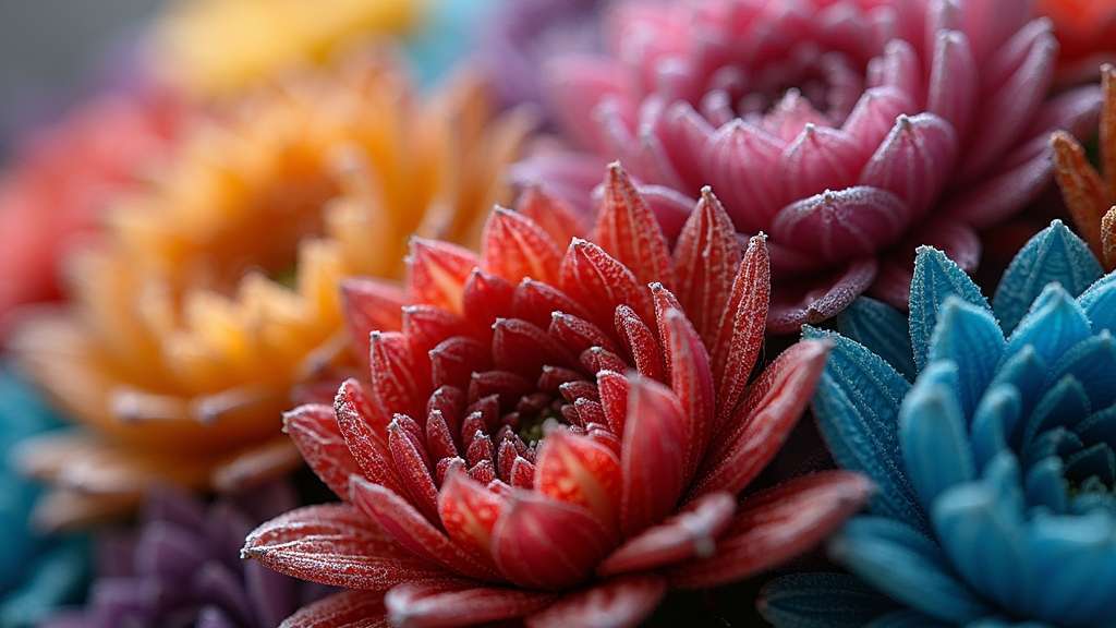 feuilles aux bords rose vif