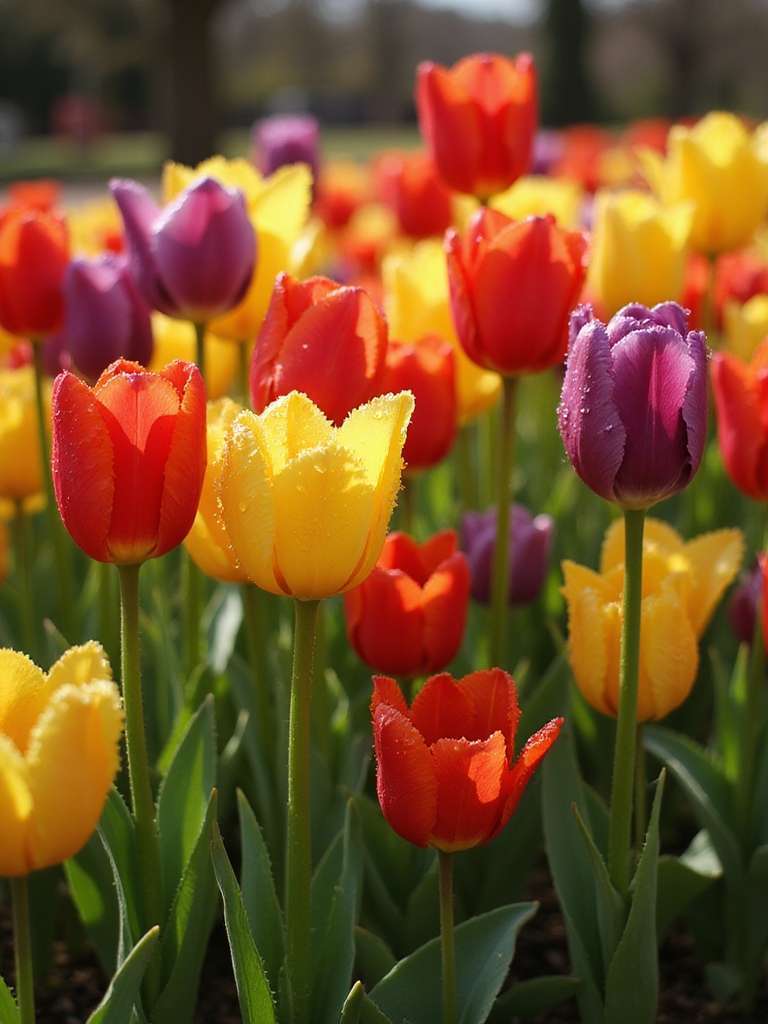 tulipes vibrantes polyvalentes colorées