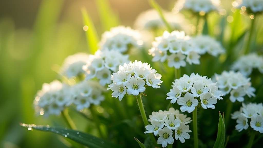 plante vivace à fleurs blanches