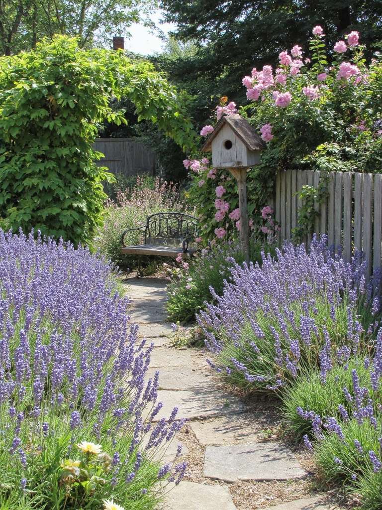 jardin de cottage charme lavande