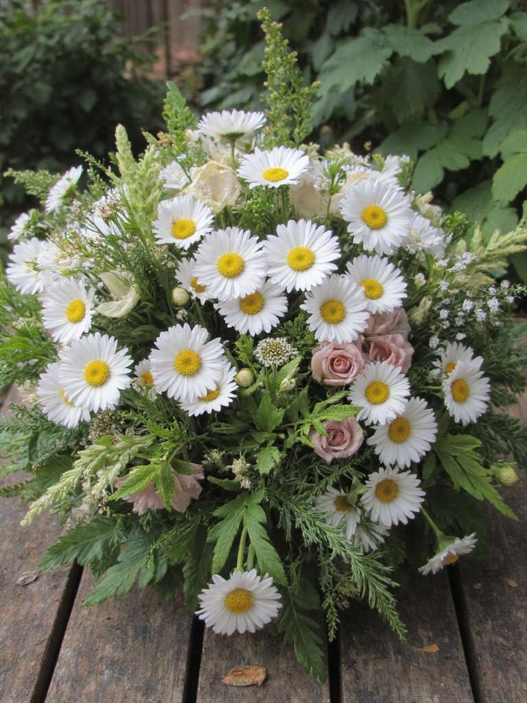 bouquet de marguerites pour les mariages