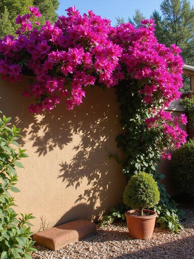 emplacement idéal pour le bougainvillier