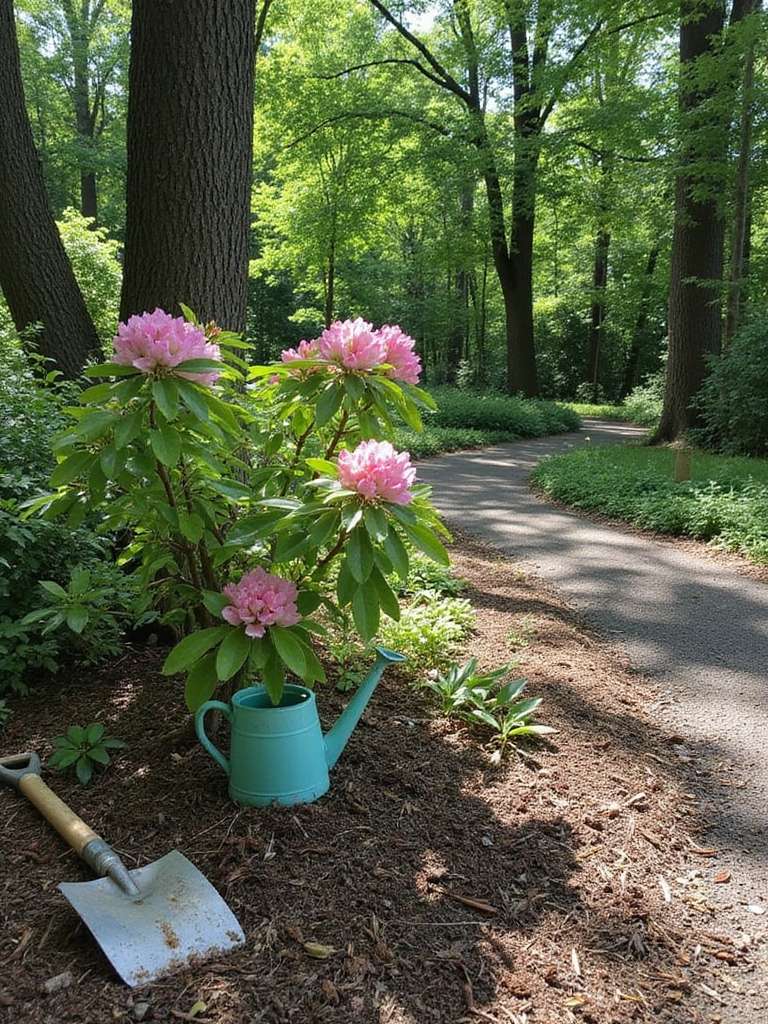 emplacement idéal pour planter un rhododendron