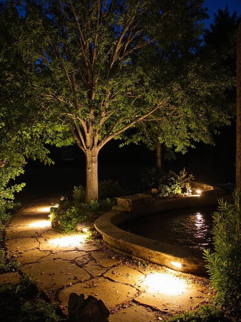 illuminer les caractéristiques enchanteuses du jardin