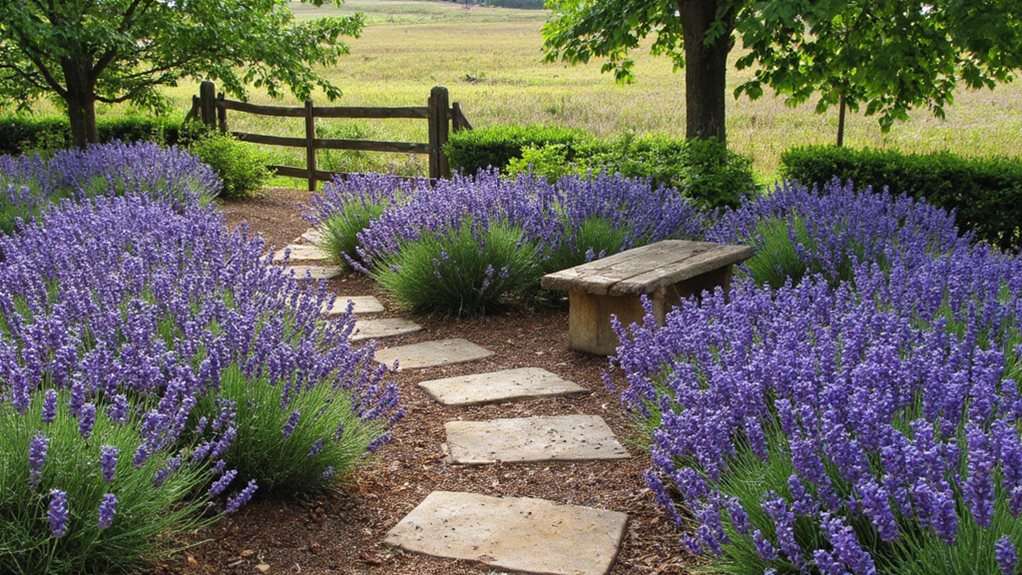 idées d'aménagement paysager à la lavande pour le printemps