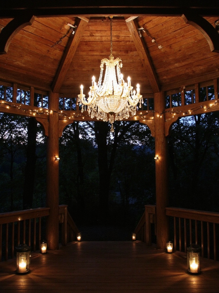 ambiance lumineuse du gazebo