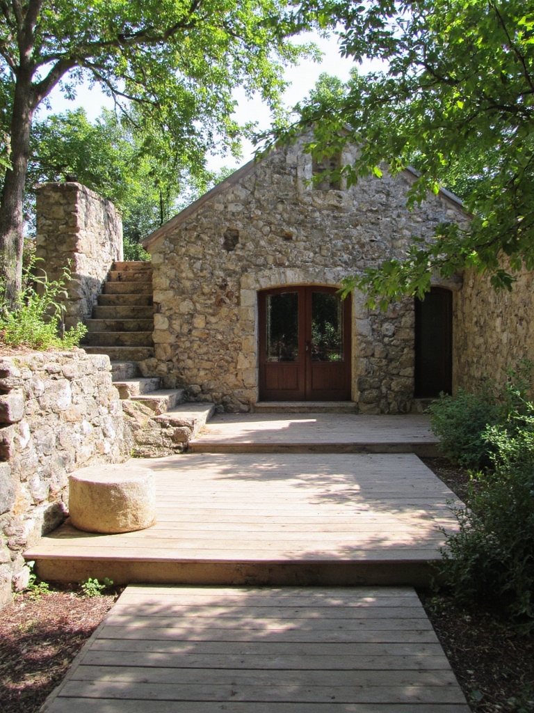 pierre naturelle et bois