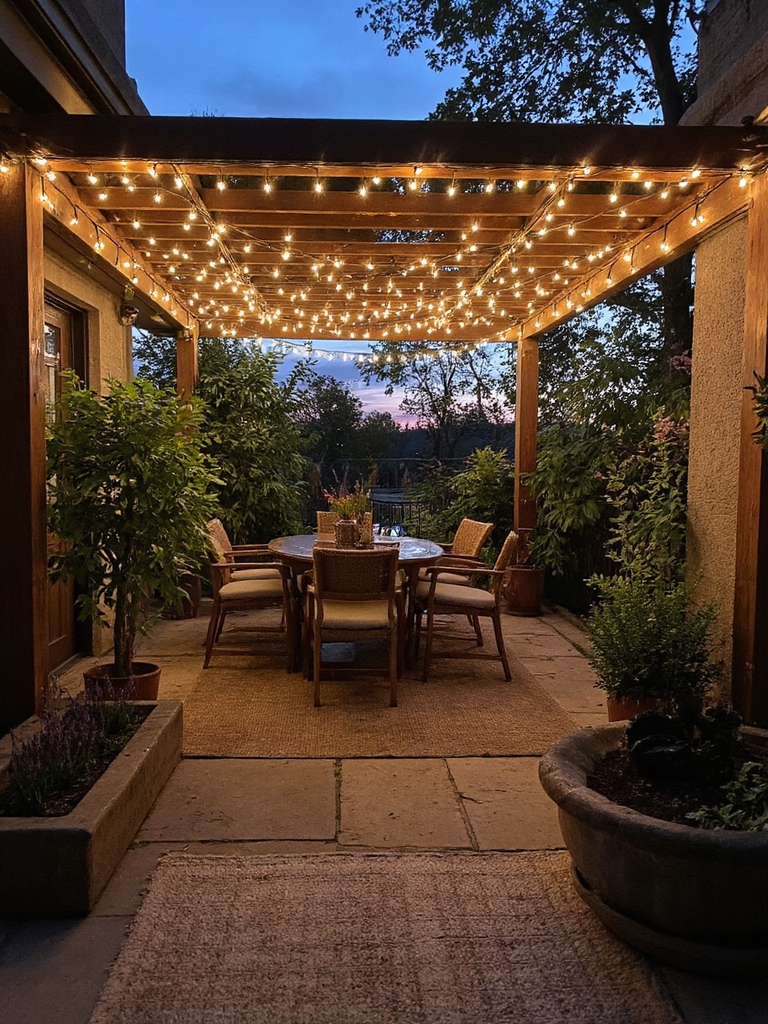 éclairage extérieur pour dîner féerique