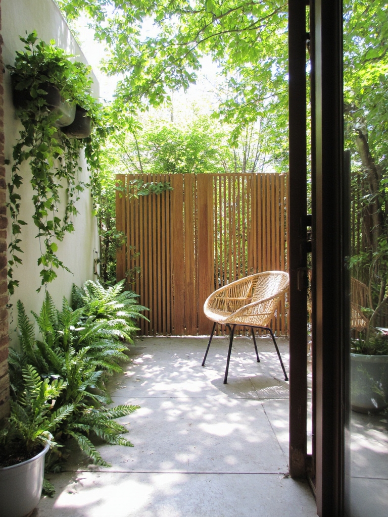 écran d'intimité avec verdure