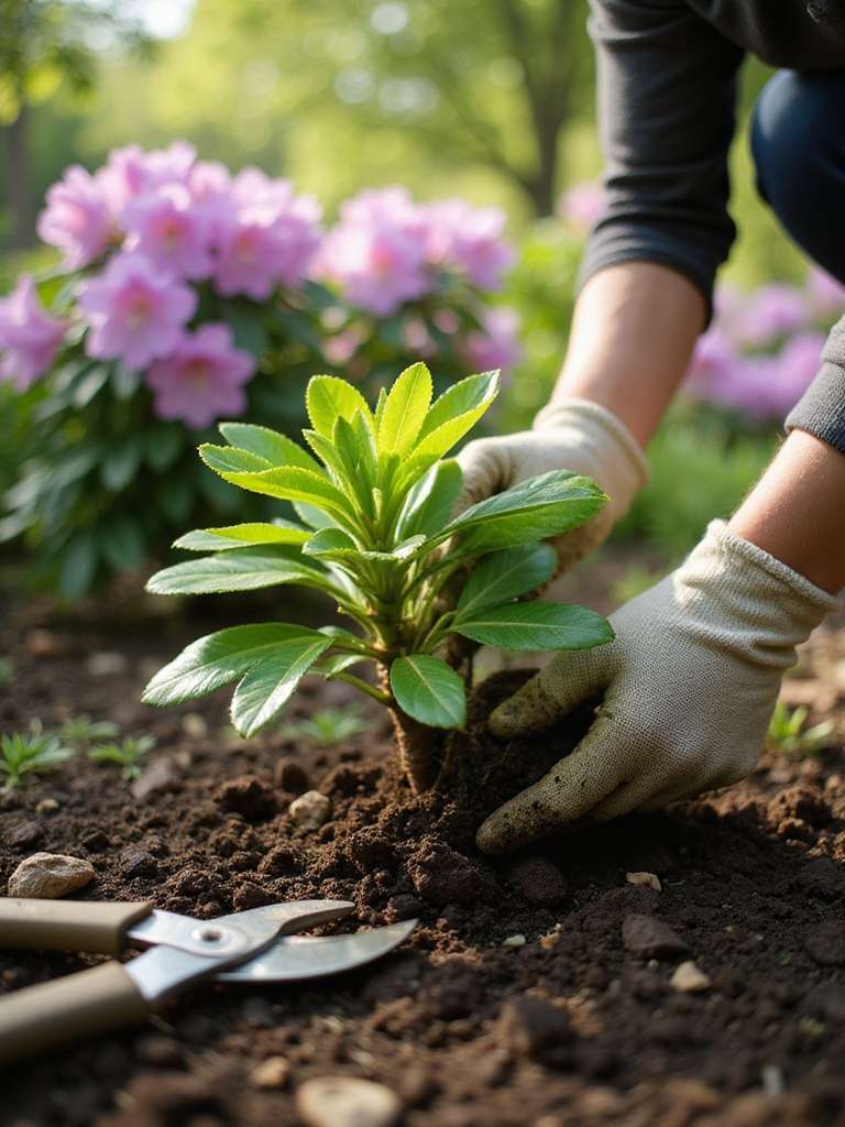 guide des techniques de plantation du rhododendron