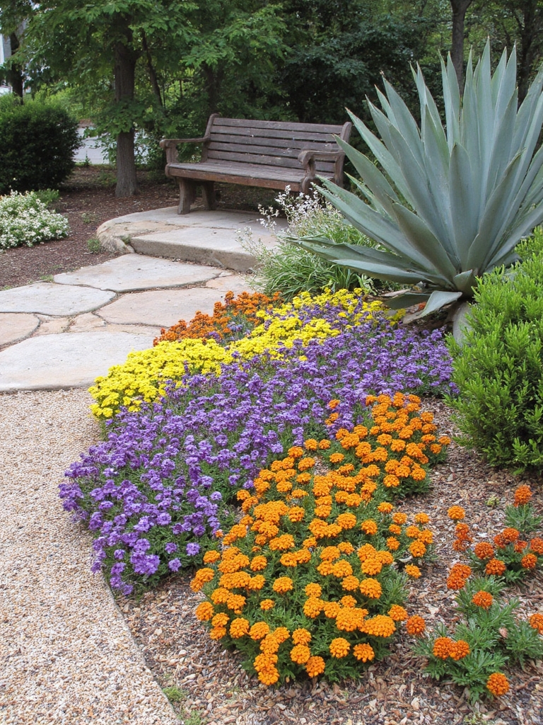 jardin vibrant résistant à la sécheresse beauté