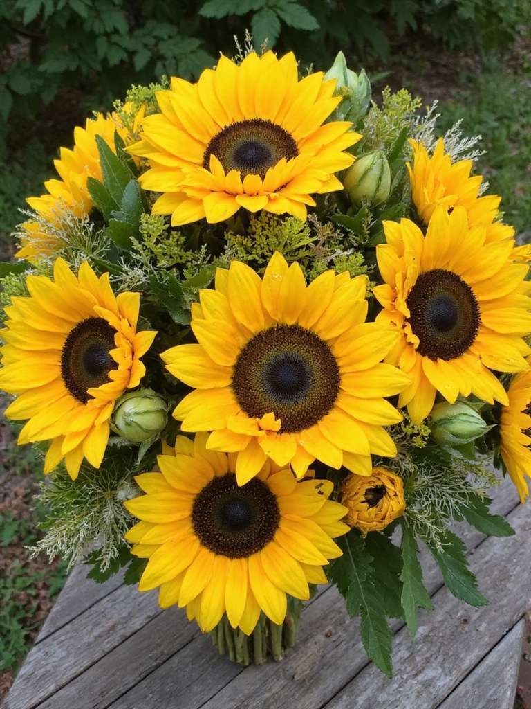 collection de mariage tournesol vibrante