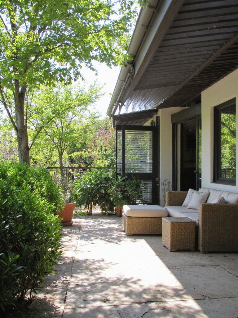 installation de toit à lattes ajustable