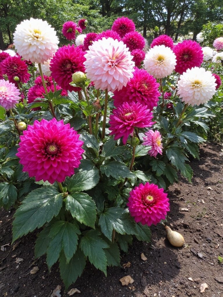 fleurs estivales colorées et audacieuses