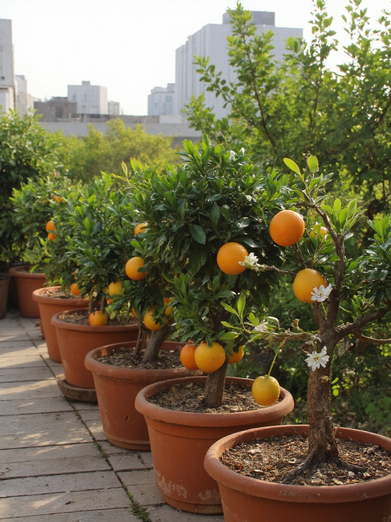 arbres d'agrumes pour petits espaces